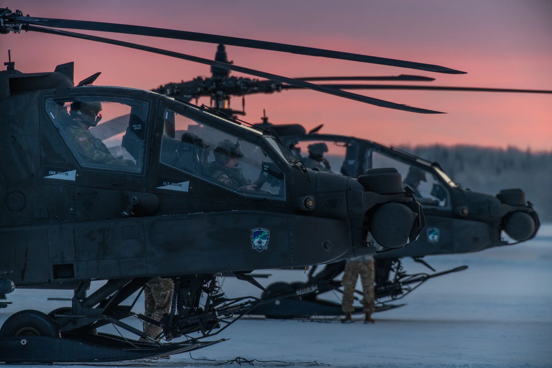 Representative view of AH-64 Apache.
