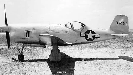 Representative view of Bell XP-77.