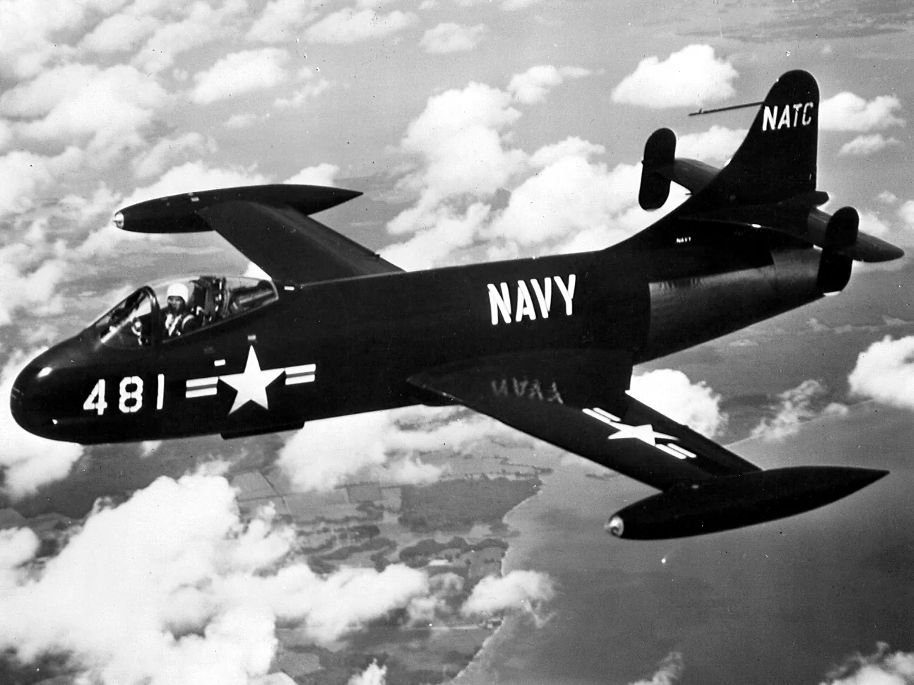 Representative view of Chance Vought F6U Pirate.