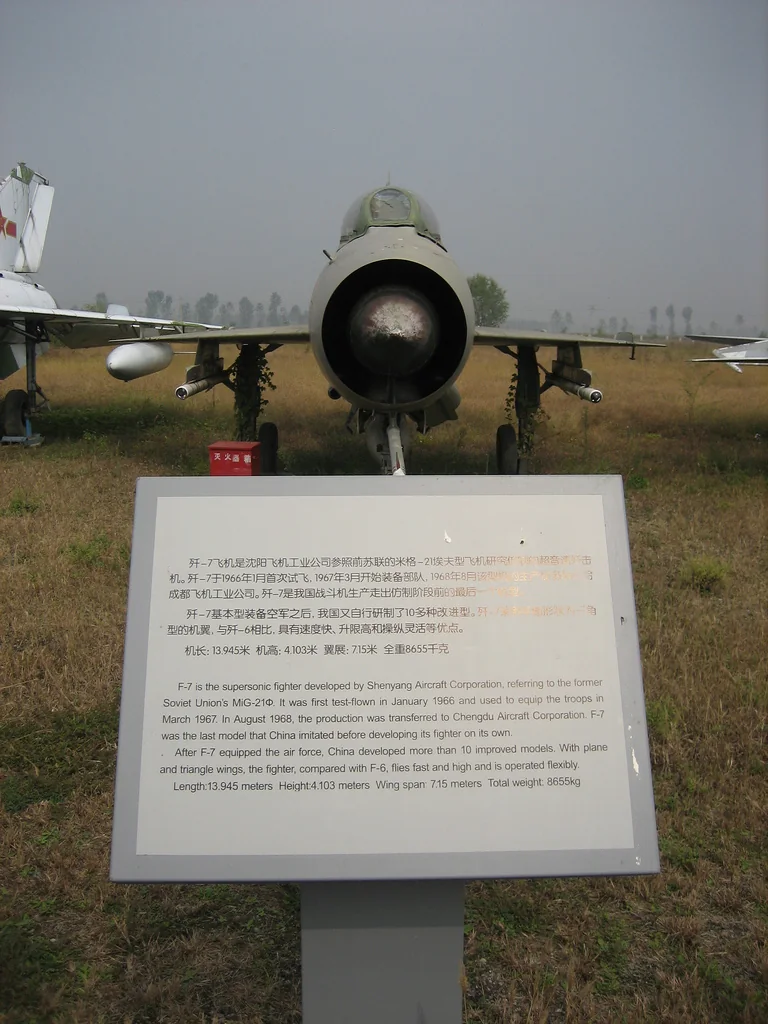 Representative view of Chengdu J-7 / F-7 family.
