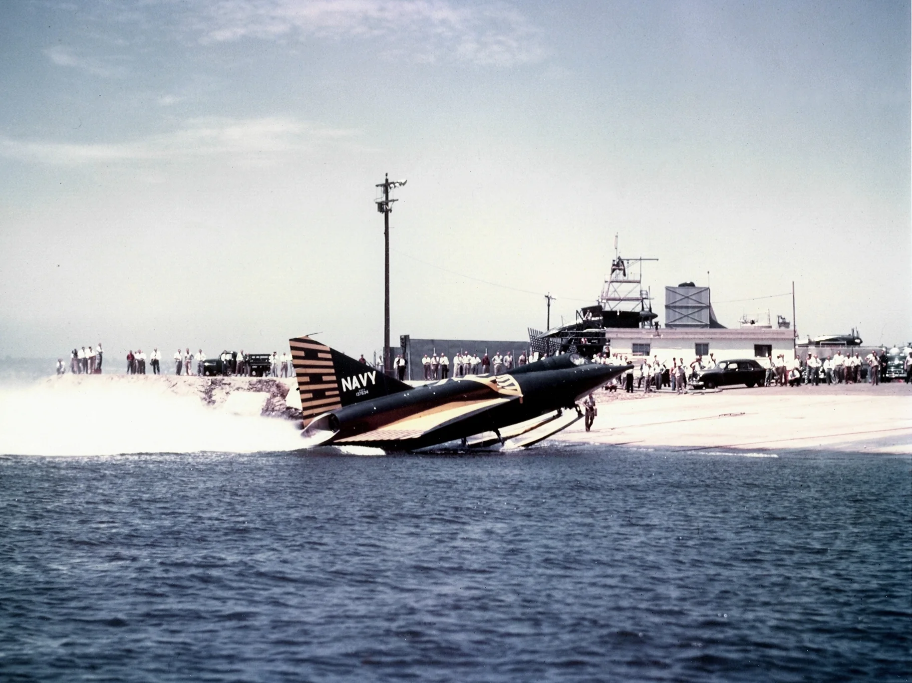 Representative view of Convair XF2Y Sea Dart.