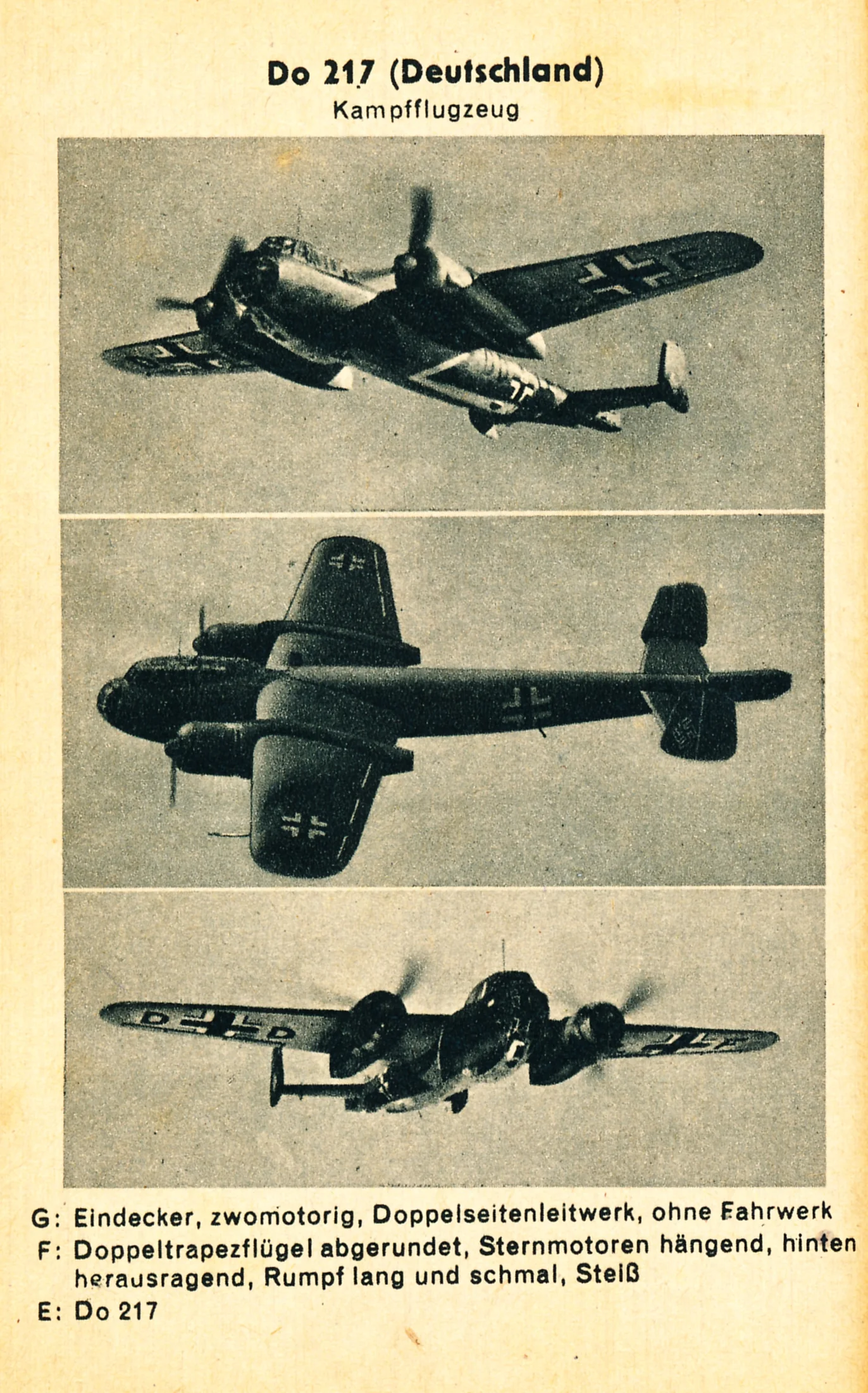 Representative view of Dornier Do 217.