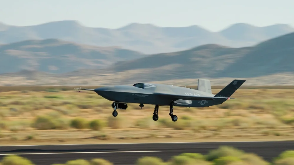 Representative view of General Atomics YFQ-42A.