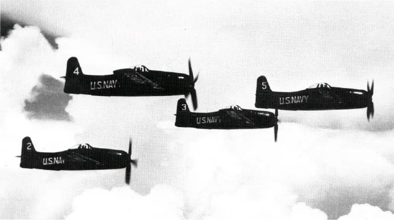 Representative view of Grumman F8F Bearcat.