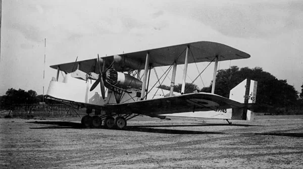 Representative view of Handley Page Hinaidi.