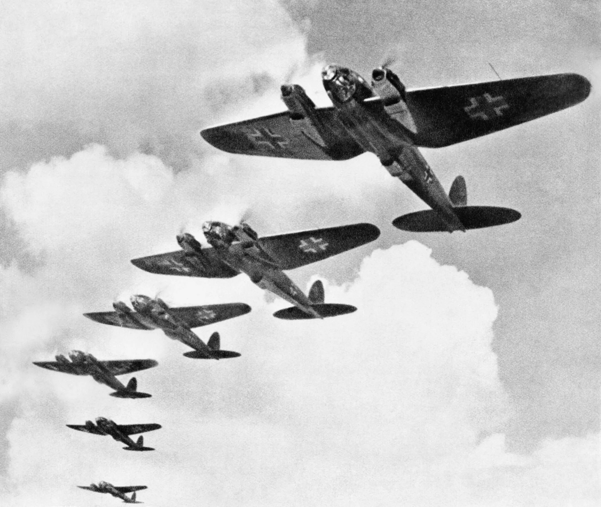 Representative view of Heinkel He 111.