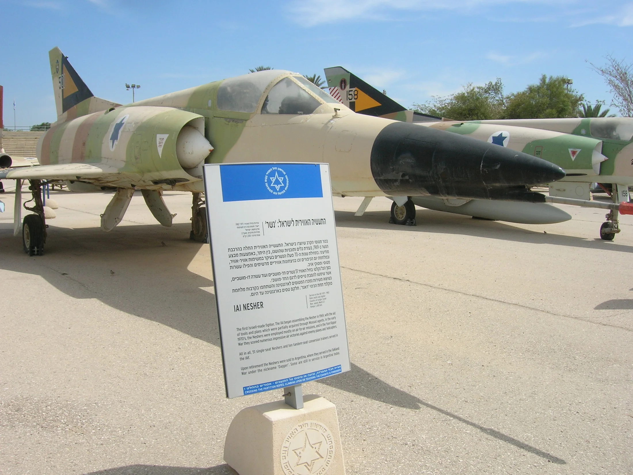 Representative view of IAI Nesher / Dagger family.