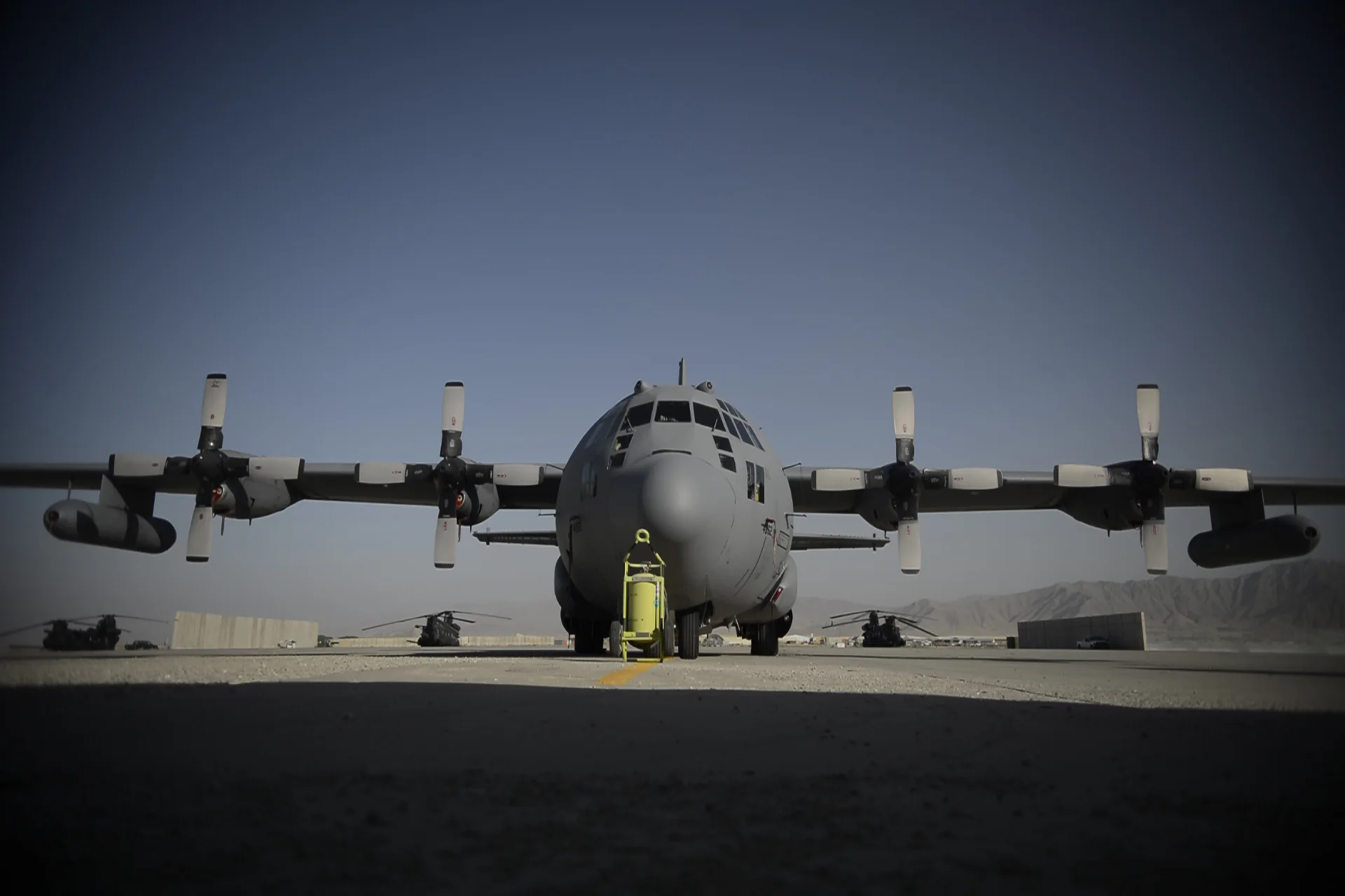Representative view of Lockheed EC-130H Compass Call.