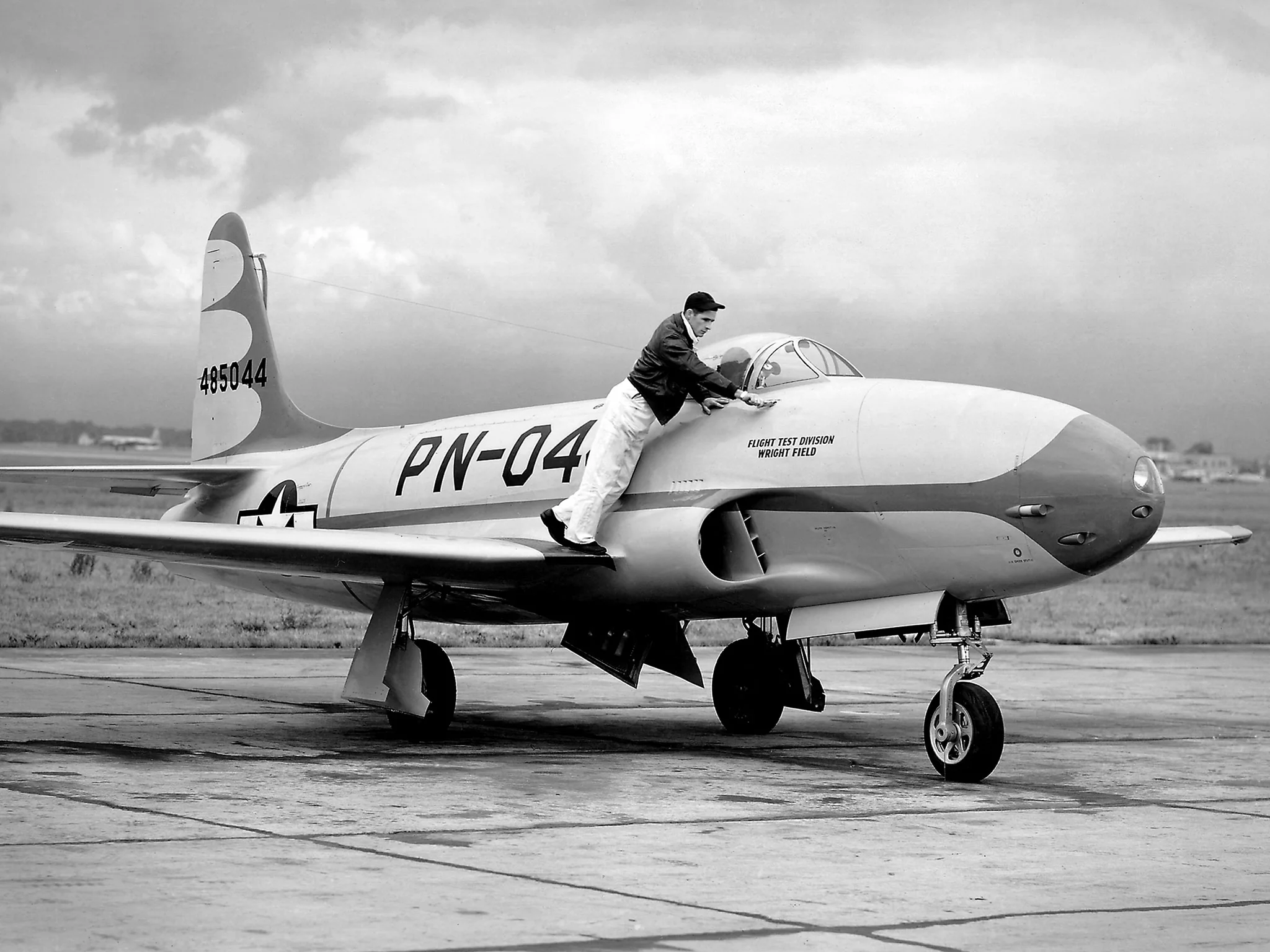 Representative view of Lockheed P-80 Shooting Star.