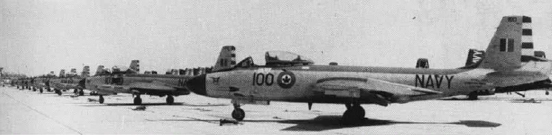 Representative view of McDonnell F2H Banshee.