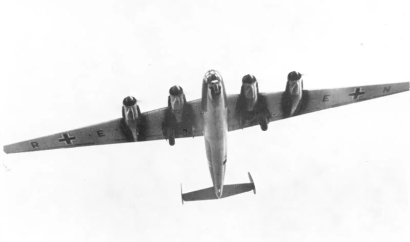 Representative view of Messerschmitt Me 264.