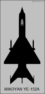 Representative view of Mikoyan-Gurevich Ye-150 / Ye-152 family.
