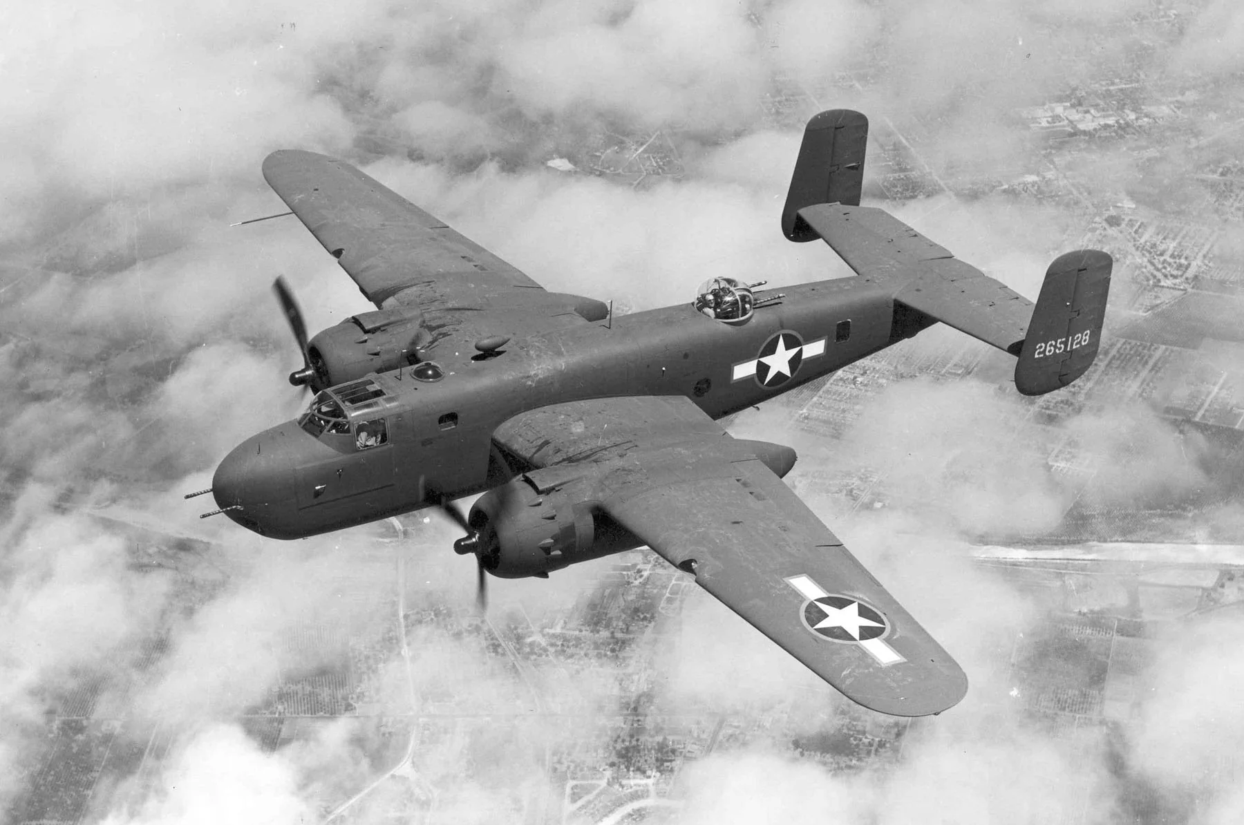 Representative view of North American B-25 Mitchell.