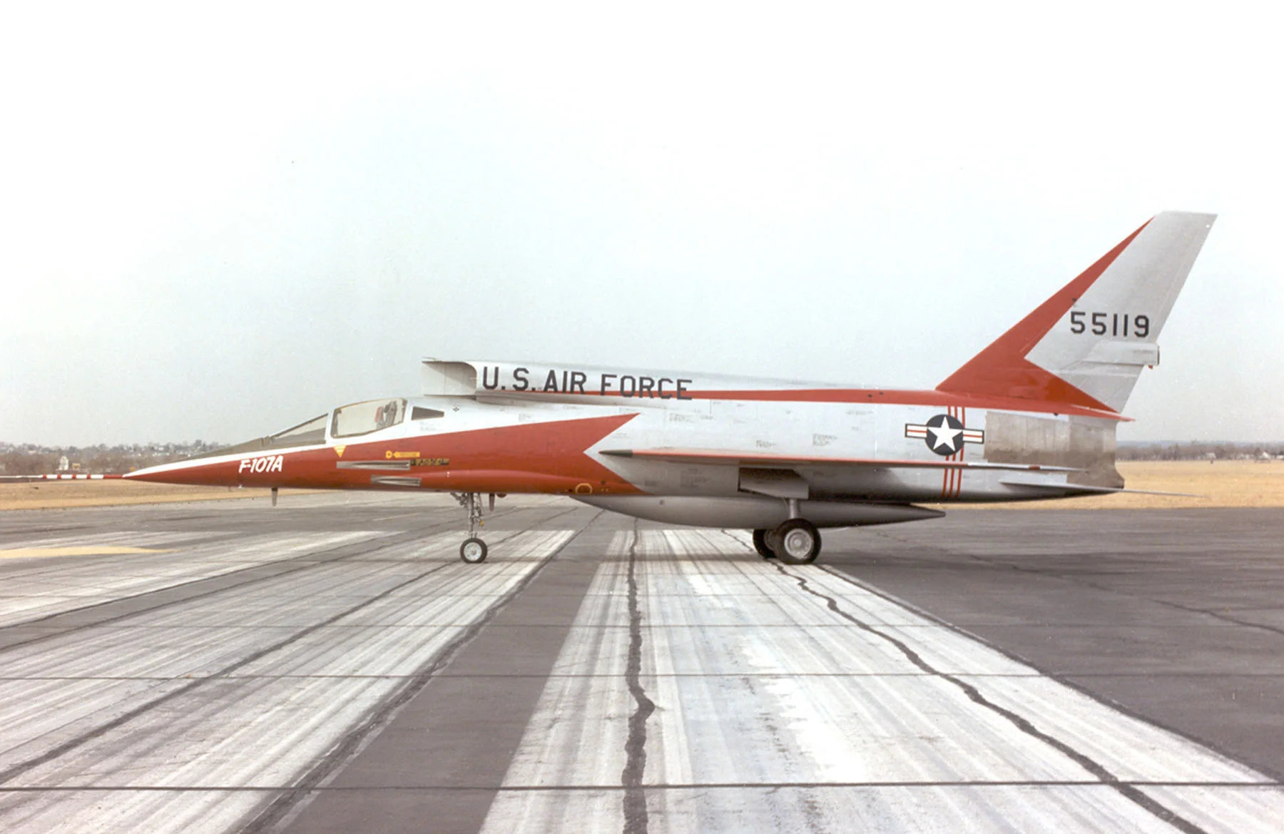 Representative view of North American F-107.