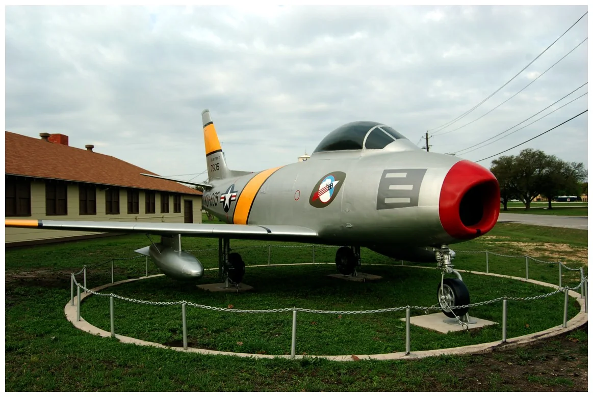 Representative view of North American F-86 Sabre.