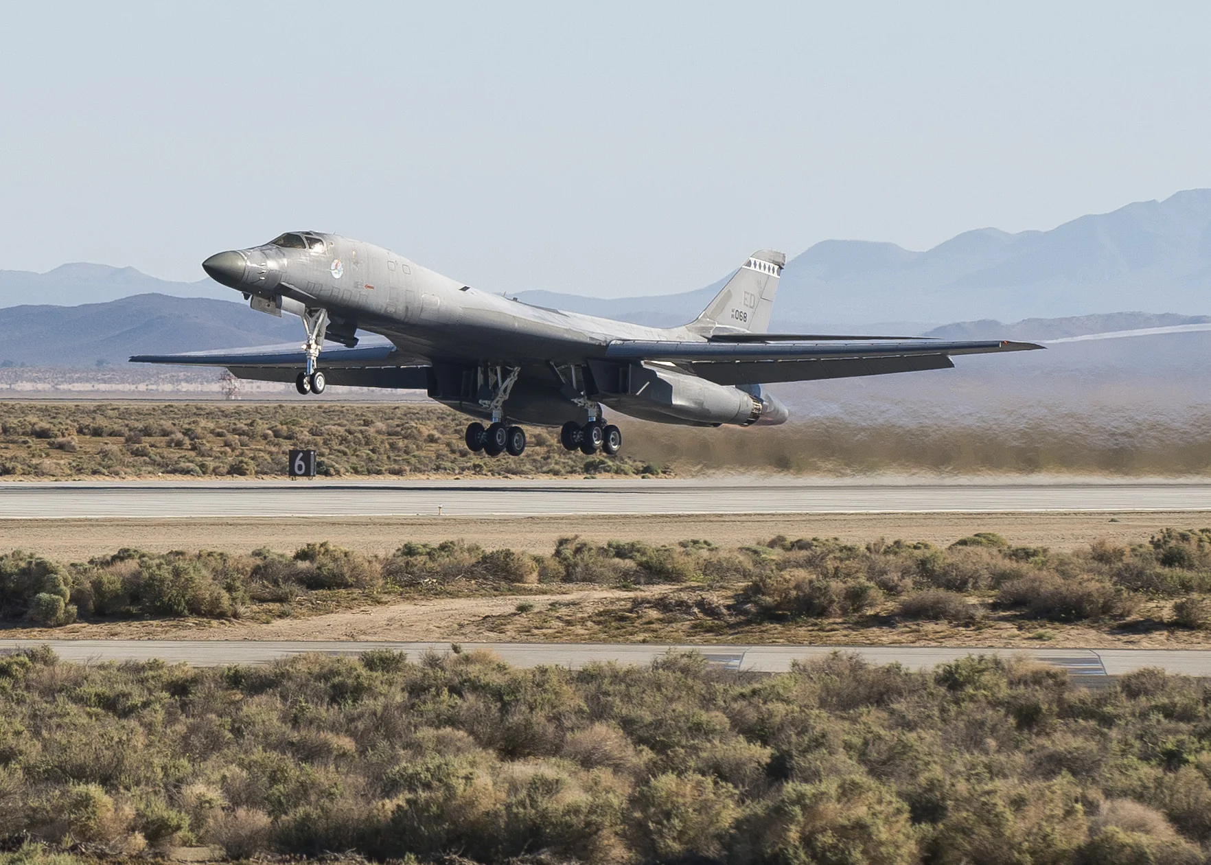 Representative view of Rockwell B-1 Lancer.