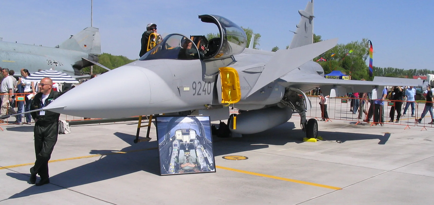 Representative view of Saab JAS 39 Gripen.